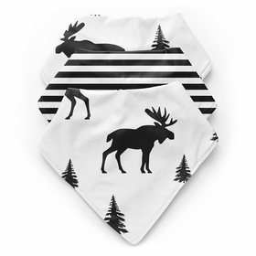 Rustic Patch Collection Fabric Bandana Baby Bibs - 3 Pack Set