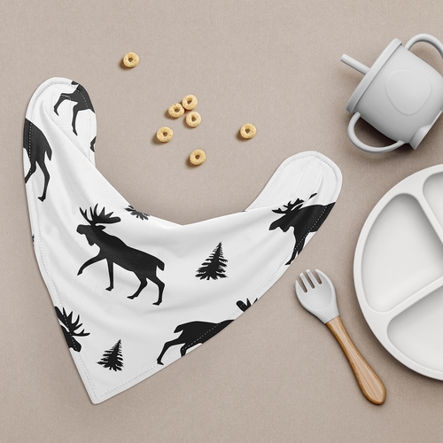 Rustic Patch Collection Fabric Bandana Baby Bibs - 3 Pack Set - alt image 1