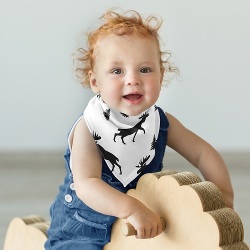 Rustic Patch Collection Fabric Bandana Baby Bibs - 3 Pack Set - alt image 3