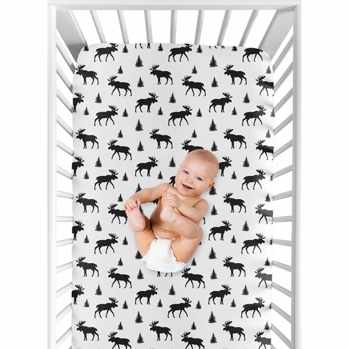 Rustic Patch Collection Jersey Knit Crib Sheet - alt image 3
