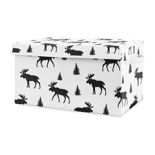 Rustic Patch Collection Moose Print Fabric Toy Bin Storage