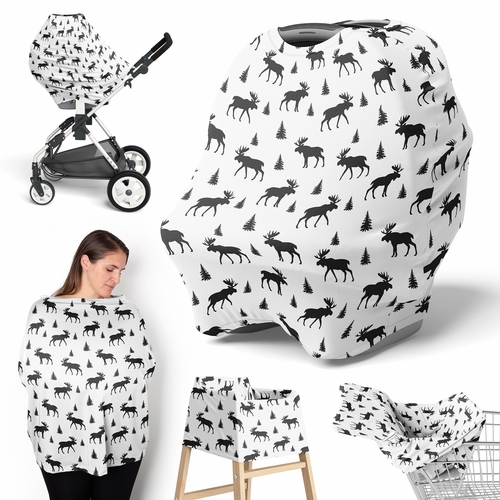 Rustic Patch Collection Multi Use Baby Car Seat and Nursing Cover