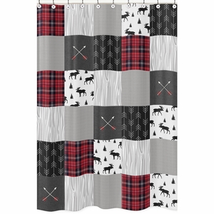 Rustic Patch Collection Shower Curtain