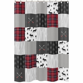 Rustic Patch Collection Shower Curtain