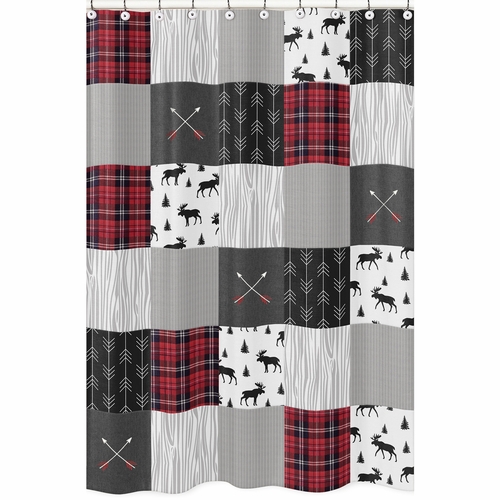 Rustic Patch Collection Shower Curtain