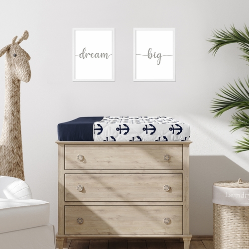 Sailor Collection Changing Pad Cover - alt image 1