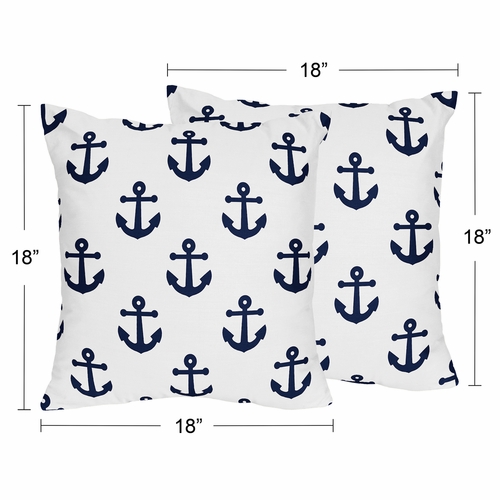Sailor Collection Decorative Accent Throw Pillows - Set of 2 - alt image 2