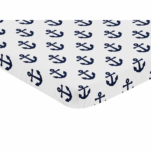 Sailor Collection Mini Crib Sheet - alt image 1