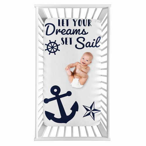Sailor Collection Photo Op Crib Sheet