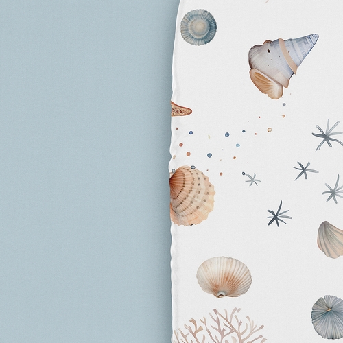 Seashells Collection 2 Pack Baby Bassinet Fitted Sheets - alt image 4