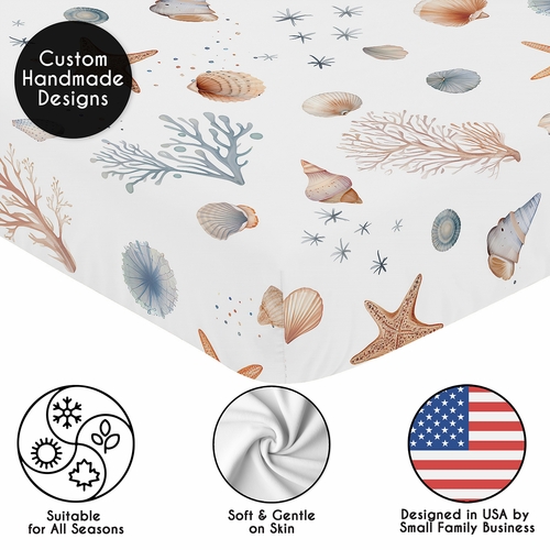 Seashells Collection 2 Pack Crib Sheets - alt image 4