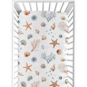 Seashells Collection Crib Sheet