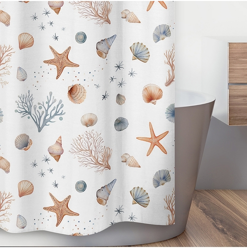 Seashells Collection Shower Curtain - alt image 2