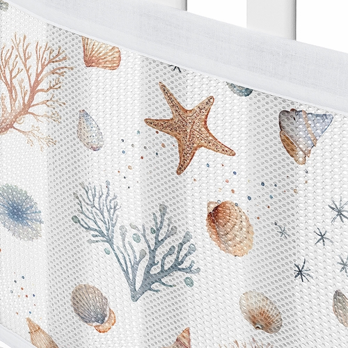 Seashells Collection Sweet Jojo Designs + BreathableBaby Breathable Mesh Crib Liner - alt image 4