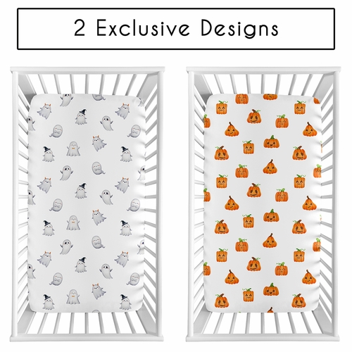 Seasonal Halloween Collection 2 Pack Crib Sheets - alt image 1