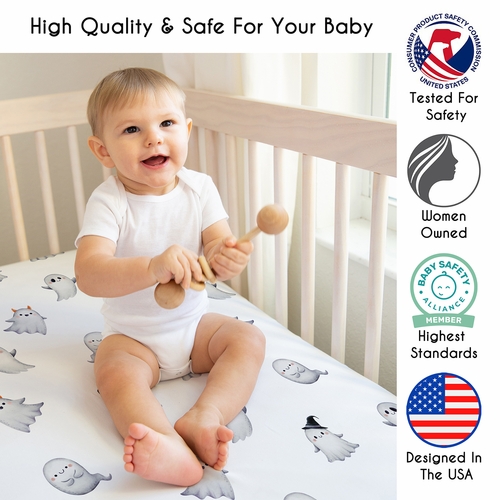 Seasonal Halloween Collection 2 Pack Crib Sheets - alt image 2