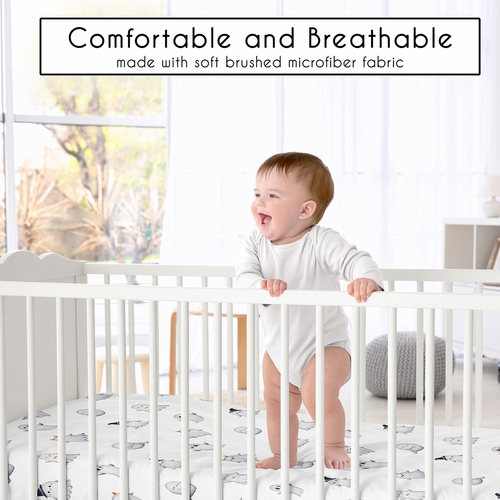 Seasonal Halloween Collection Crib Sheet - Ghosts Print - alt image 1