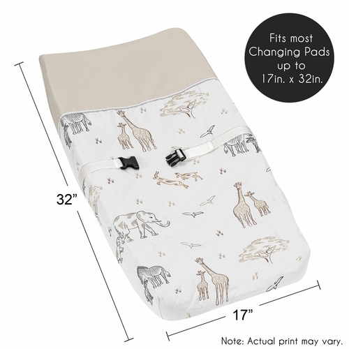 Serengeti Animals Collection Changing Pad Cover - alt image 4