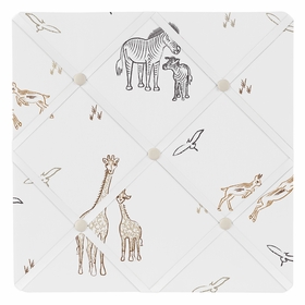 Serengeti Animals Collection Fabric Memo Board