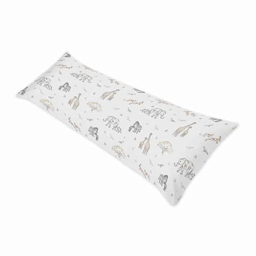 Serengeti Animals Collection Full Length Body Pillow Cover