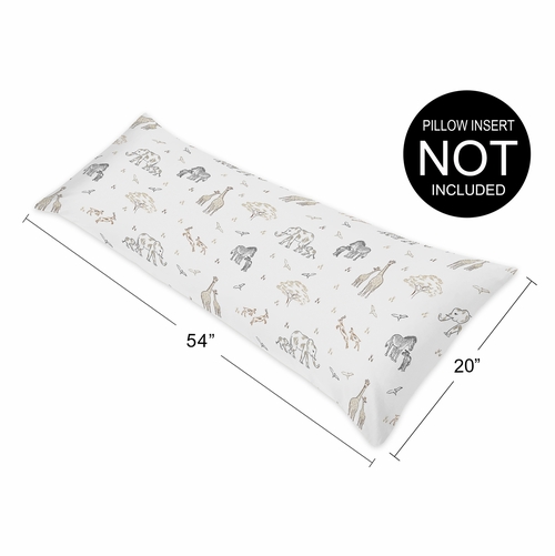 Serengeti Animals Collection Full Length Body Pillow Cover - alt image 3