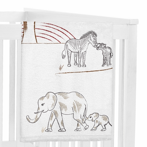 Serengeti Animals Collection Monthly Milestone Baby Blanket - alt image 2