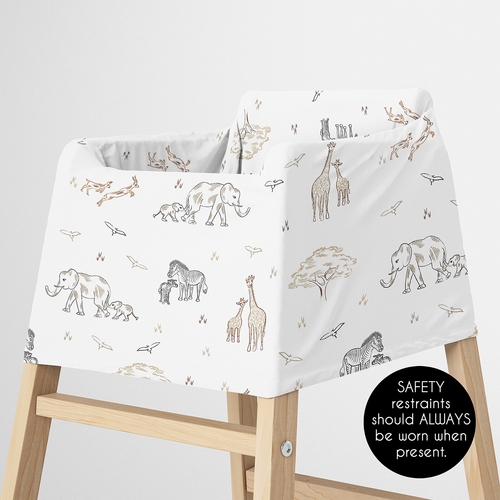 Serengeti Animals Collection Multi Use Baby Car Seat and Nursing Cover - alt image 4