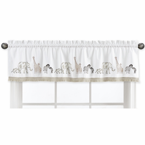 Serengeti Animals Collection Safari Animal Parade Window Valance