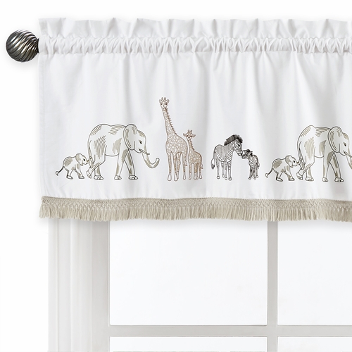 Serengeti Animals Collection Safari Animal Parade Window Valance - alt image 3