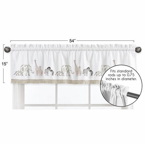 Serengeti Animals Collection Safari Animal Parade Window Valance - alt image 4