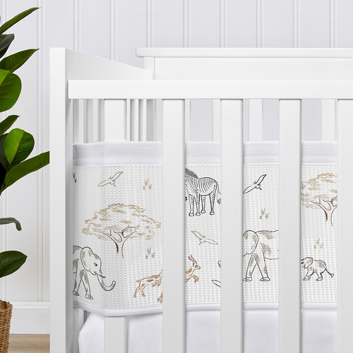 Serengeti Animals Collection Sweet Jojo Designs + BreathableBaby Breathable Mesh Crib Liner - alt image 3