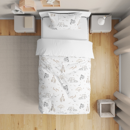 Serengeti Animals Collection Toddler Bedding - alt image 1