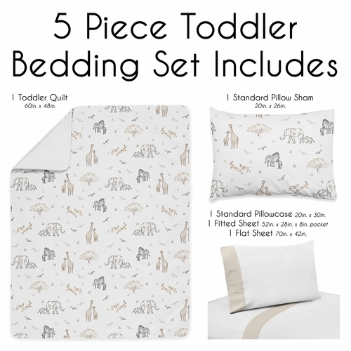 Serengeti Animals Collection Toddler Bedding - alt image 2