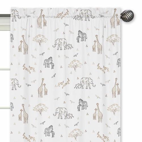 Serengeti Animals Collection Window Panels - Set of 2 - alt image 2