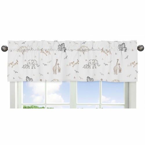 Serengeti Animals Collection Window Valance