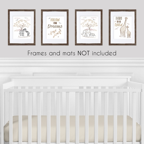 Serengeti Collection Wall Art Prints - Set of 4 - alt image 1