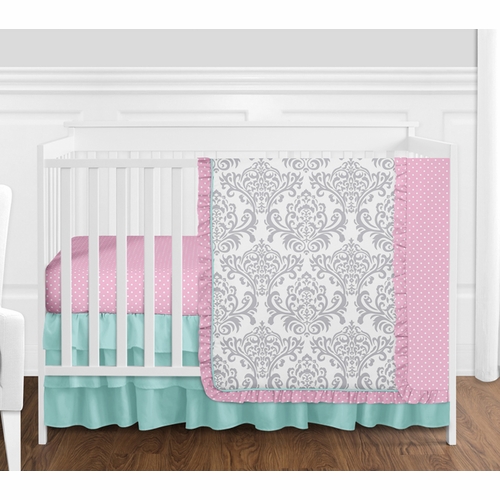 Skylar Collection 4 Piece Crib Bedding