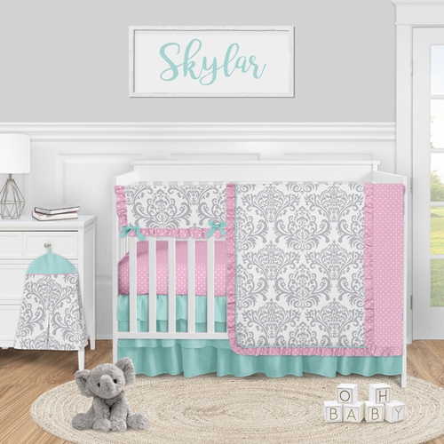 Skylar Collection 5 Piece Crib Bedding