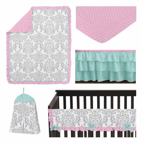 Skylar Collection 5 Piece Crib Bedding - alt image 1