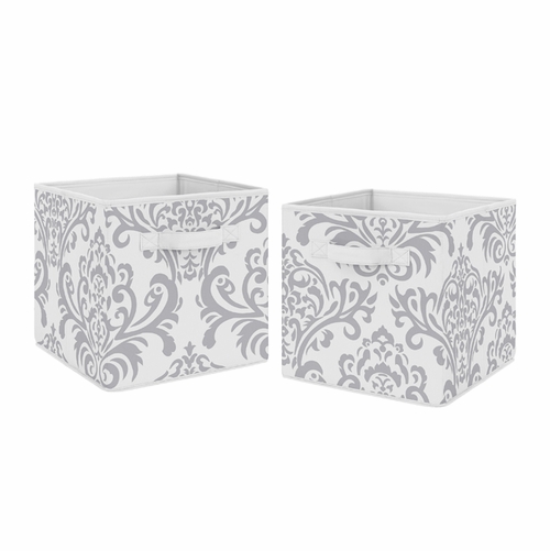Skylar Collection Foldable Fabric Storage Bins - Set of 2