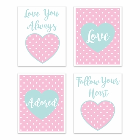 Skylar Collection Wall Art Prints - Set of 4