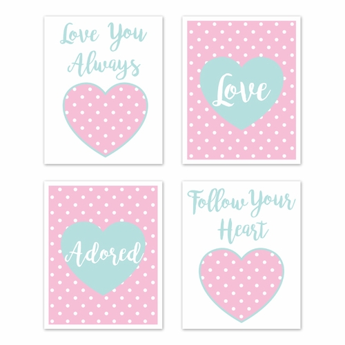 Skylar Collection Wall Art Prints - Set of 4