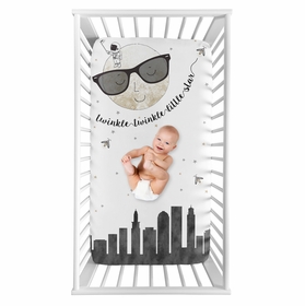 Skyline Collection Photo Op Crib Sheet