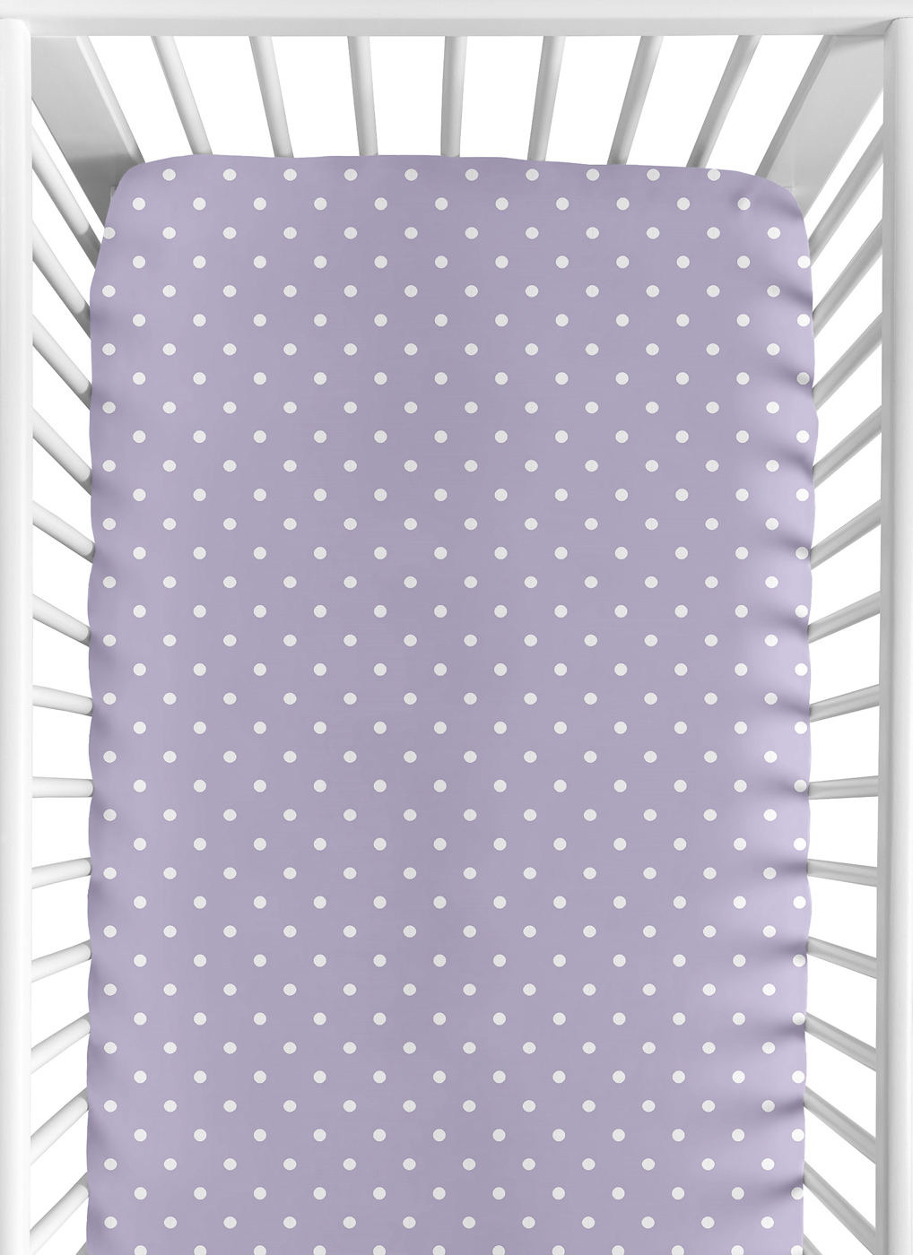 Sloane Collection Crib Sheet Lavender Dot