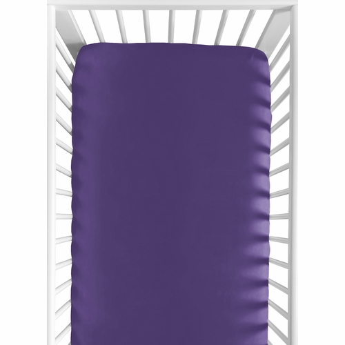 Sloane Collection Crib Sheet - Purple