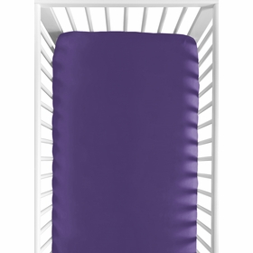 Sloane Collection Crib Sheet - Purple