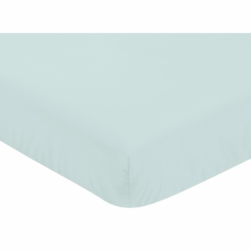 Sloth Aqua and Grey Collection 4 Piece Bumperless Crib Bedding - alt image 5