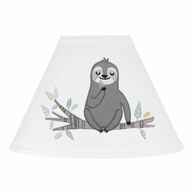 Sloth Aqua and Grey Collection Lamp Shade