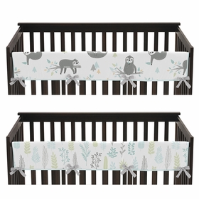 Sloth Aqua and Grey Collection Long Rail Guard Cover
