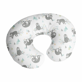 Sloth Aqua and Grey Collection Nursing Breastfeeding Pillow Cover